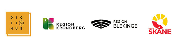 DigitHub, Region Kronoberg, Region Blekinge och Region Skåne.